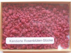 Kandierte Rosenblüten-Stücke 30 g Frankreich, Ihre Genuss-Agentur