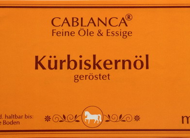 Kürbiskernöl Cablanca Feinkost, Genuss-Agentur