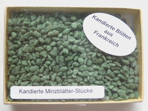 Kandierte Minzblätter-Stücke 30 g, Genuss-Agentur