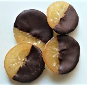 Zitronenscheiben mit Zartbitter-Schokolade, Ihre Genuss-Agentur